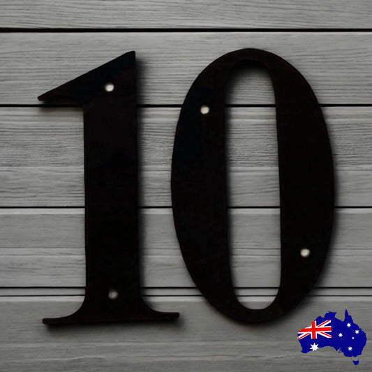 Number House Letterbox Street Black or White 16.5cm - The Renmy Store Homewares & Gifts