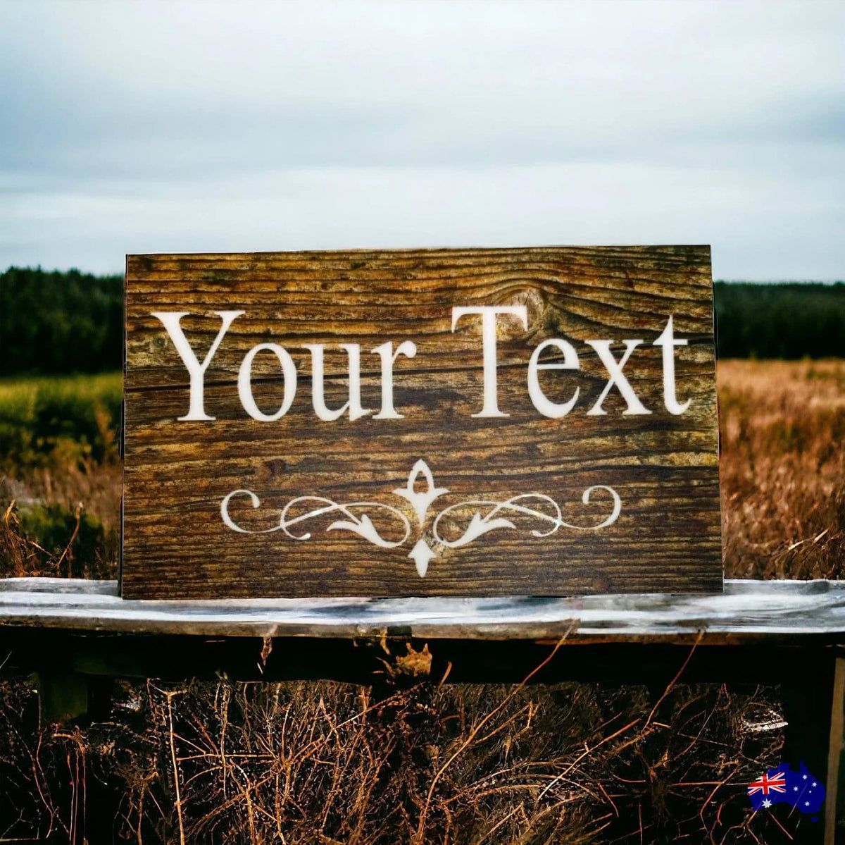 Custom Personalised Dark Wood Look Sign - The Renmy Store Homewares & Gifts