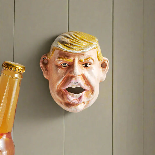 Trump Cast Iron Wall Mounted Bottle Opener | Novelty Bar Gift
