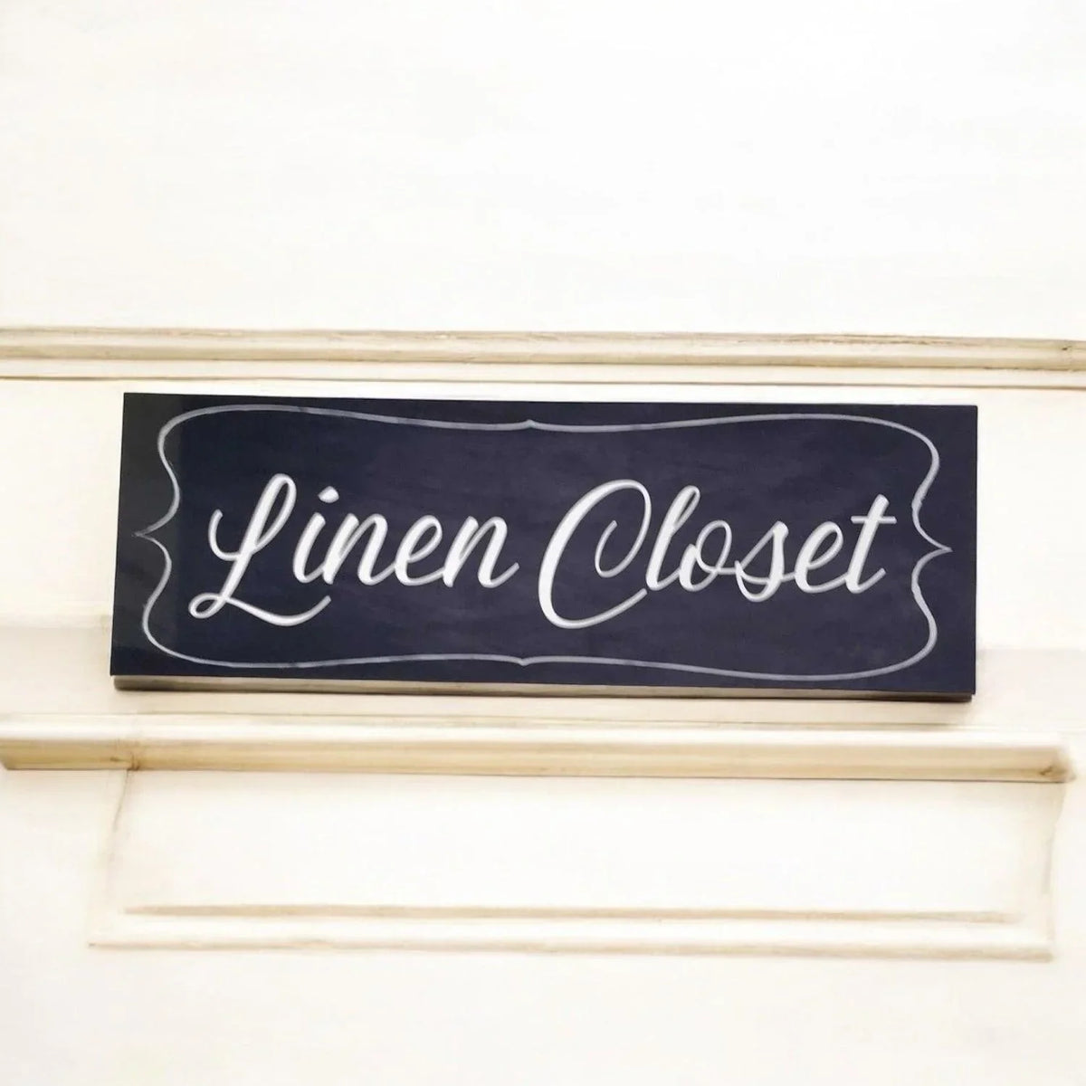 Linen Closet Door Black Sign - The Renmy Store Homewares & Gifts