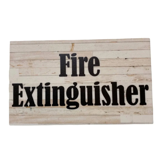 Fire Extinguisher Vintage Sign - The Renmy Store Homewares & Gifts