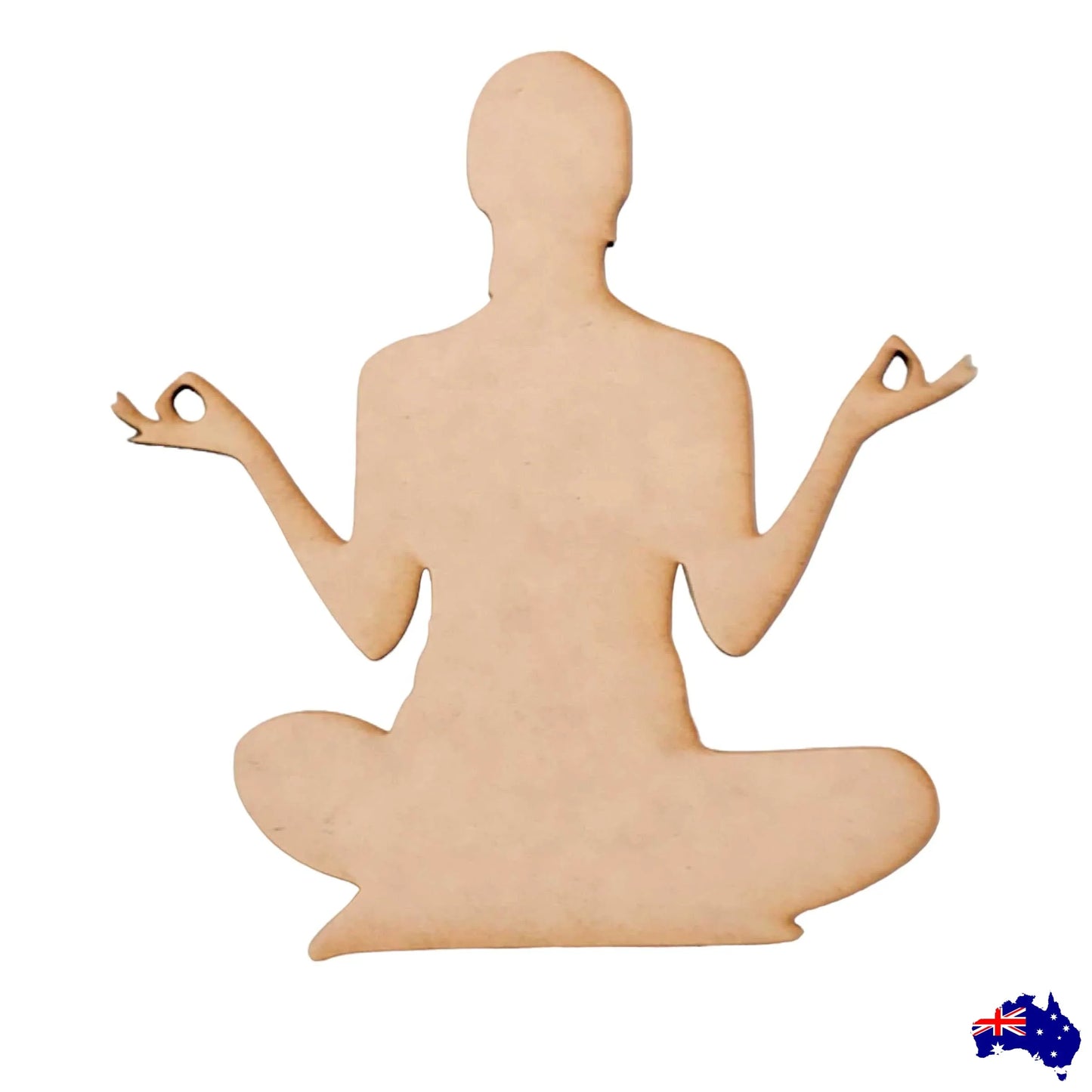 Meditate Hands Up MDF DIY Raw Cut Out Art Craft Decor - The Renmy Store Homewares & Gifts