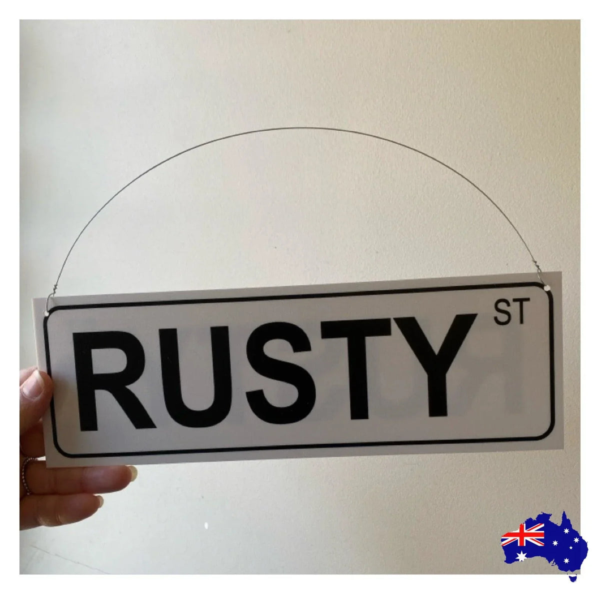 Street Grey Custom Personalised Sign - The Renmy Store Homewares & Gifts