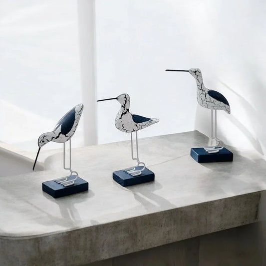 Bird Ocean Coastal Set of 3 Navy Blue - The Renmy Store Homewares & Gifts