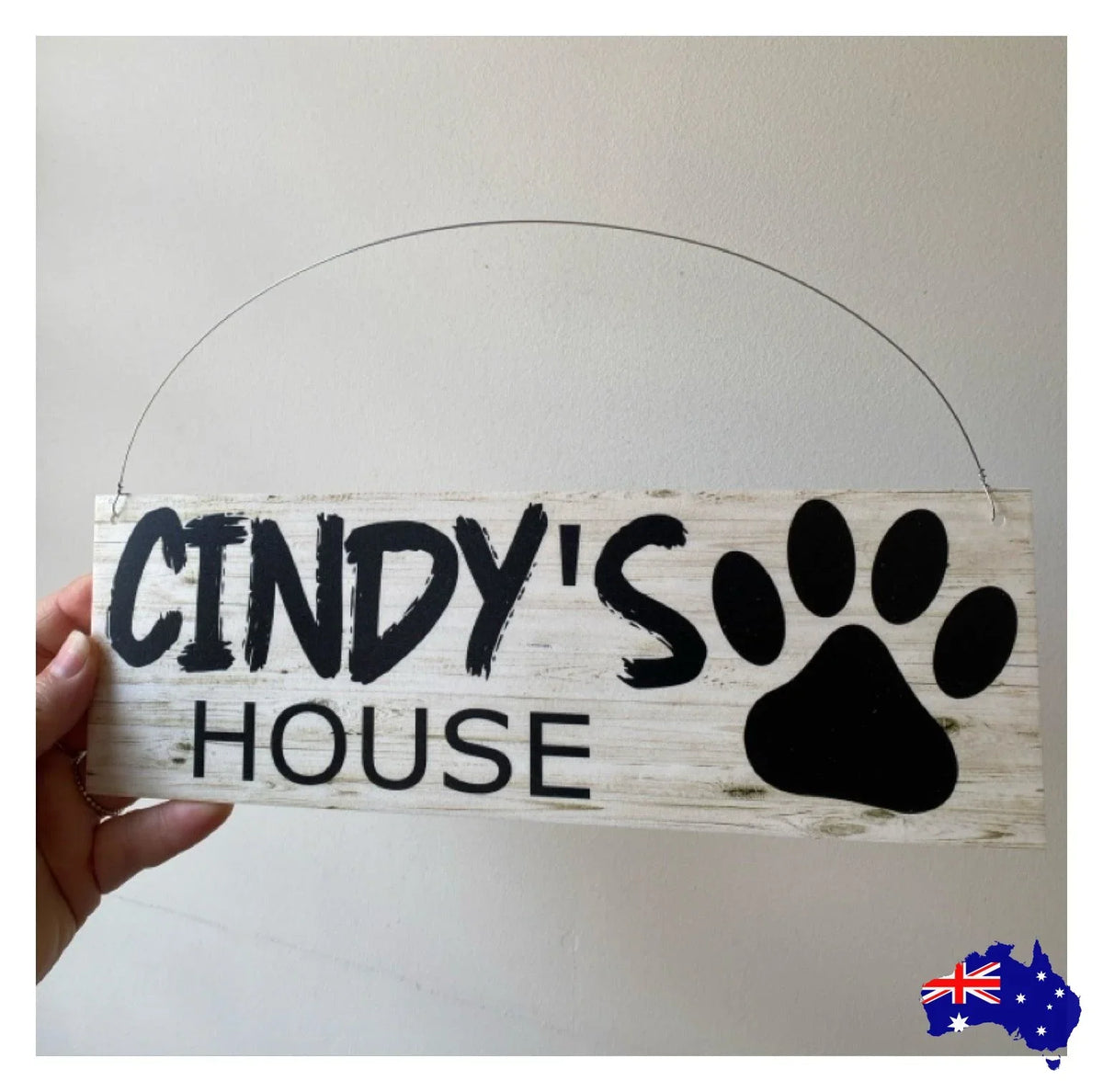 Dog Kennel House Custom Personalised Pets Name Sign - The Renmy Store Homewares & Gifts