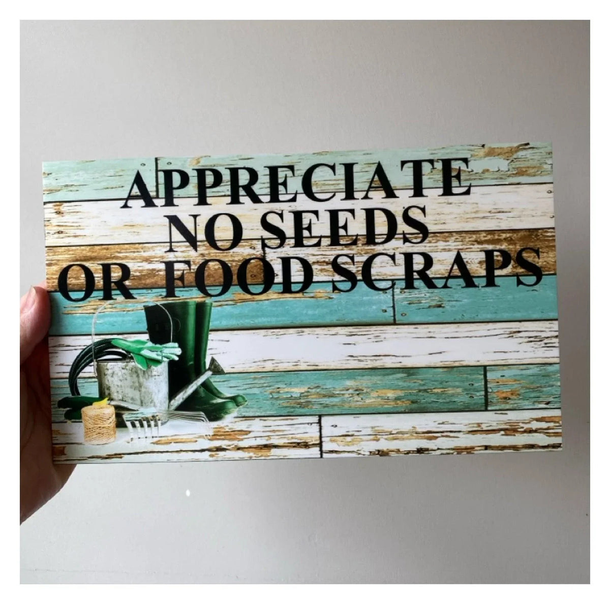 Garden Gardening Gardener Custom Personalised Sign - The Renmy Store Homewares & Gifts