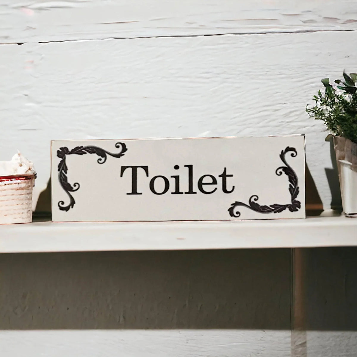 French Toilet Laundry Bathroom Door Sign - The Renmy Store Homewares & Gifts