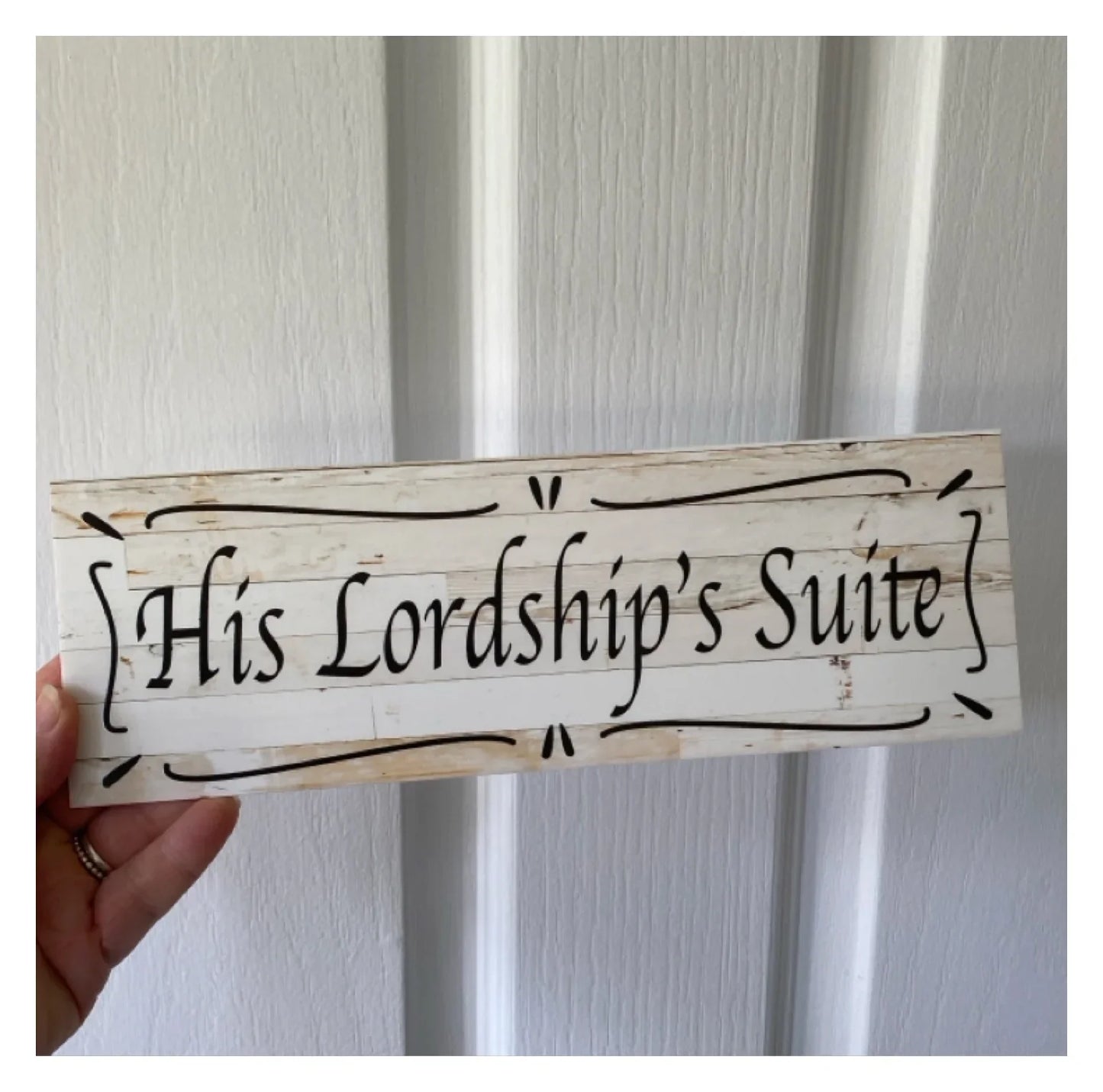 Suite Custom Personalised French White Sign - The Renmy Store Homewares & Gifts