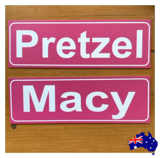 Number House Plate Custom Personalised Pink Sign - The Renmy Store Homewares & Gifts