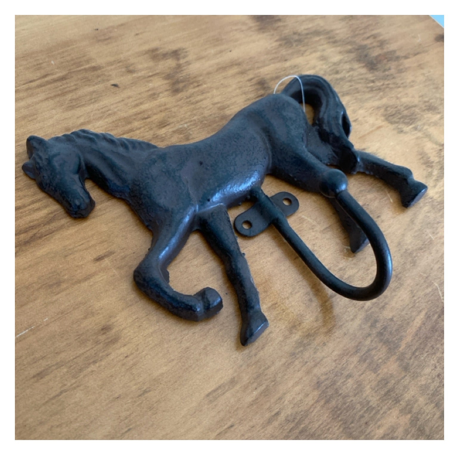 Horse Hook Rustic Cast Iron Prancing - The Renmy Store Homewares & Gifts 