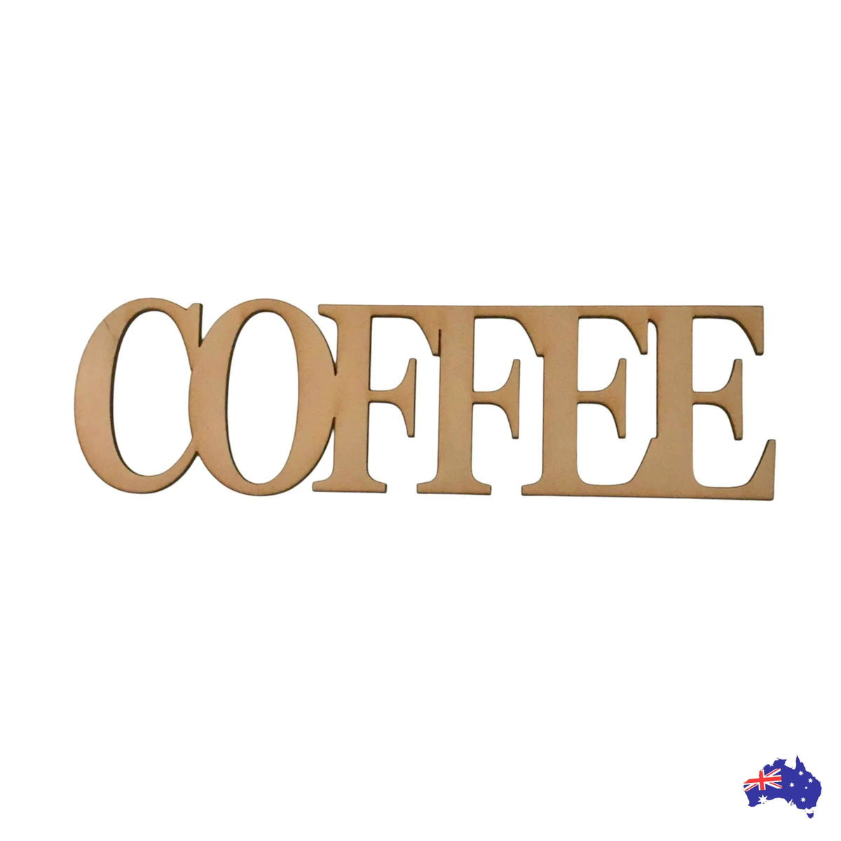 Coffee Word Sign MDF DIY Wooden - The Renmy Store Homewares & Gifts