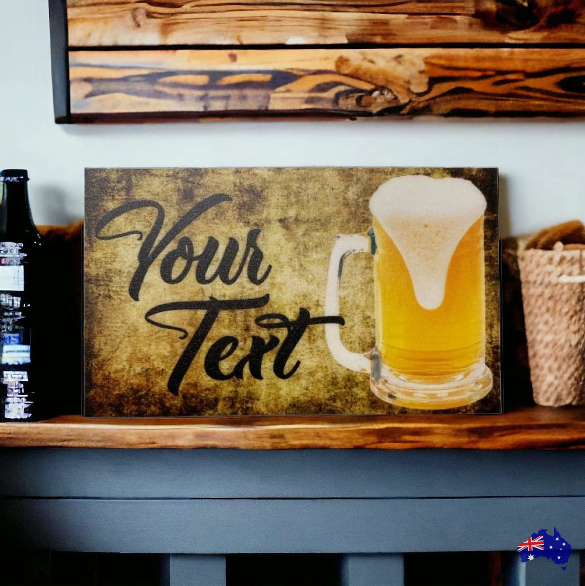 Beer Vintage Bar Custom Personalised Sign - The Renmy Store Homewares & Gifts