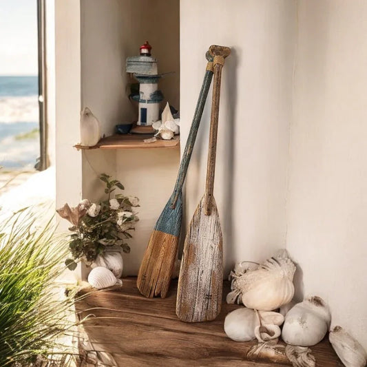 Paddle Boat Rustic Beach House Wood - The Renmy Store Homewares & Gifts