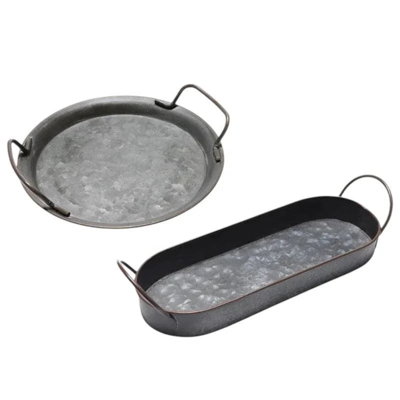 Serving Tray Basket French Country Metal - The Renmy Store Homewares & Gifts