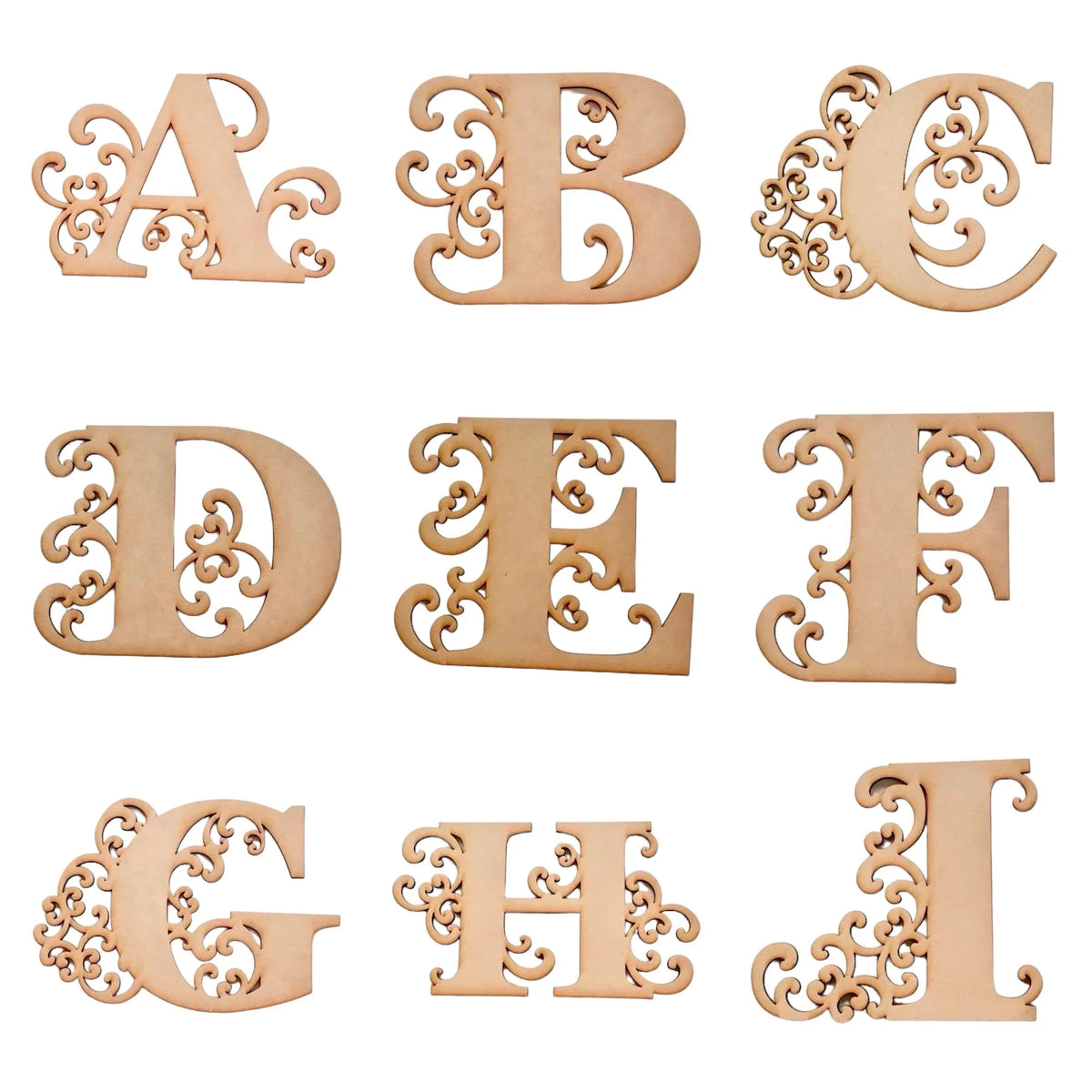 Letter Letters Alphabet MDF Raw Timber Personalised Custom - The Renmy Store Homewares & Gifts