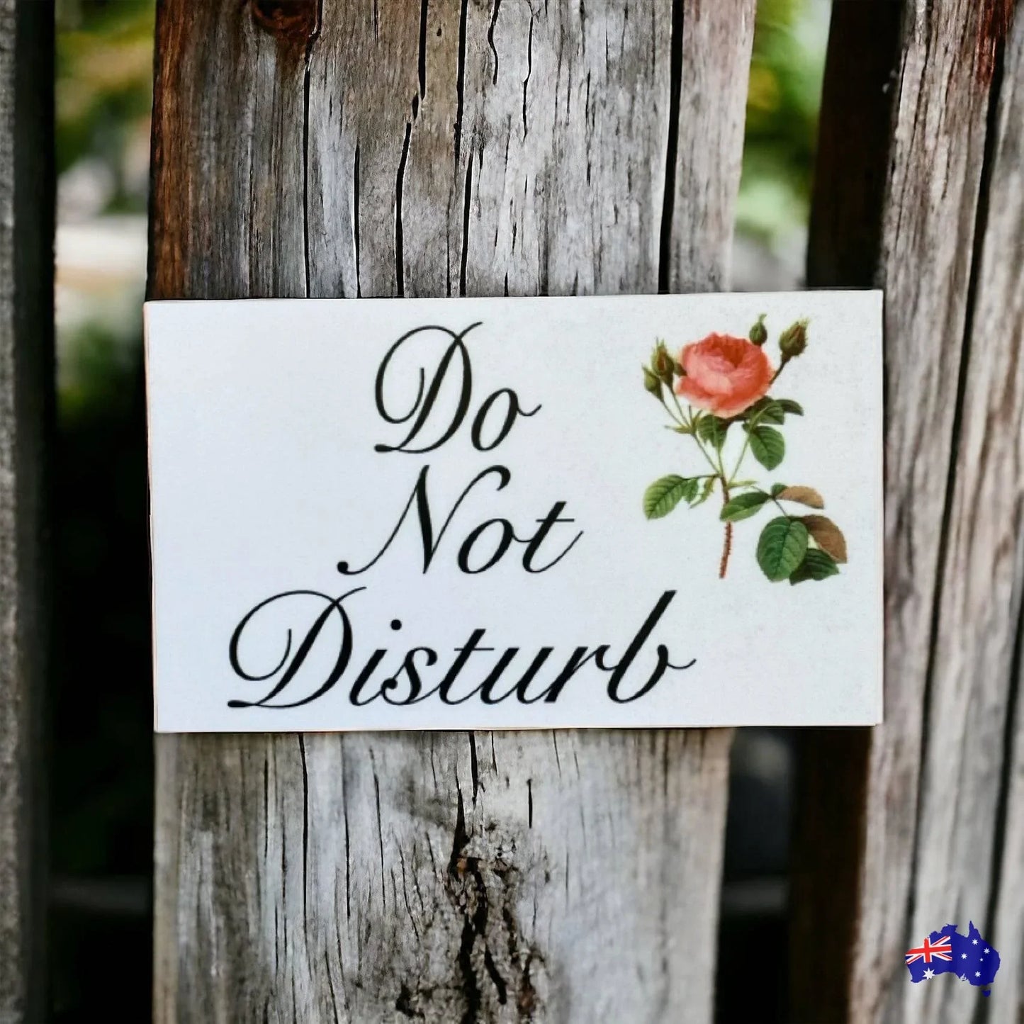 Do Not Disturb Vintage Rose Sign - The Renmy Store Homewares & Gifts