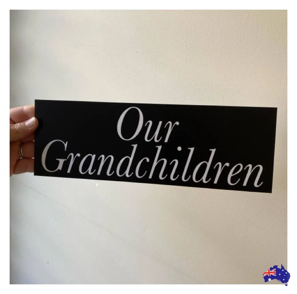 Black White Custom Personalised Outdoor Sign - The Renmy Store Homewares & Gifts