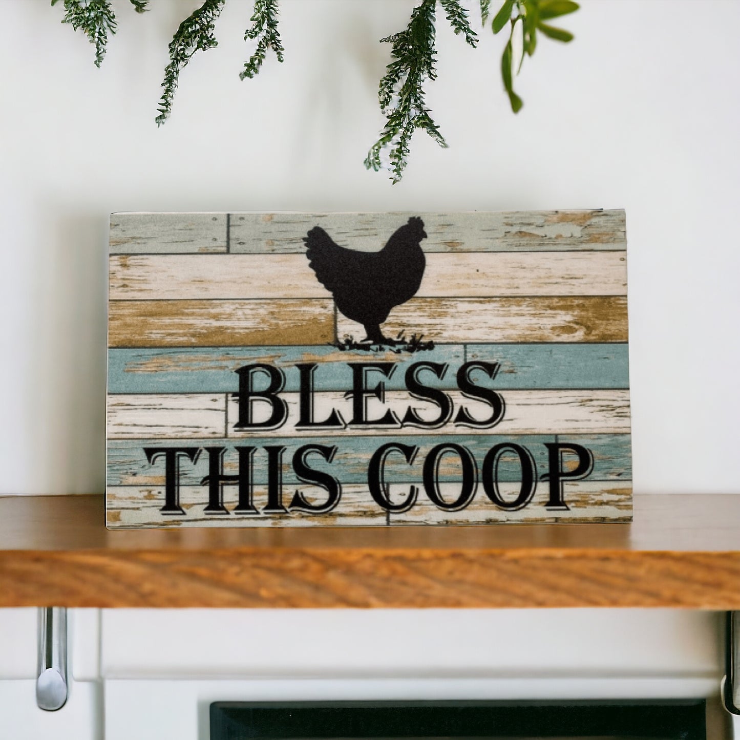 Bless This Coop Chicken Sign - The Renmy Store Homewares & Gifts 