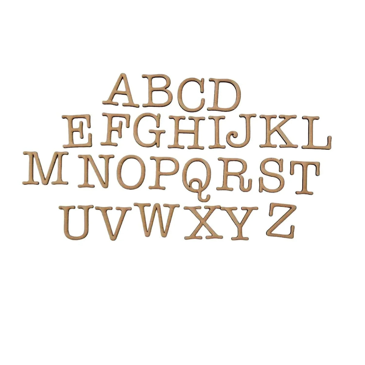 Letter Alphabet x 10 Letters MDF Laser Cut Personalised Custom - The Renmy Store Homewares & Gifts