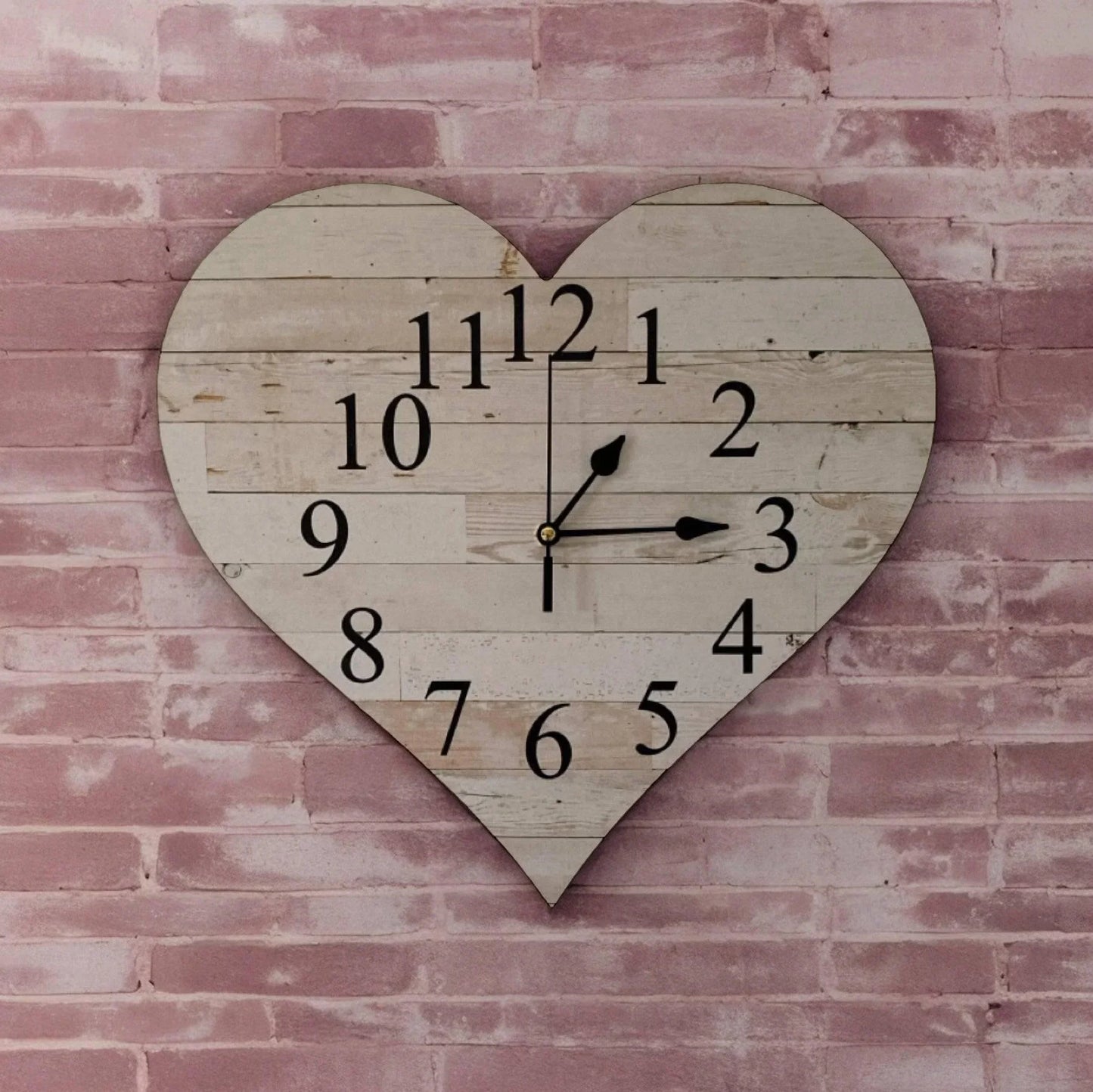 Clock Wall Heart Love Coast to Country Aussie Made - The Renmy Store Homewares & Gifts