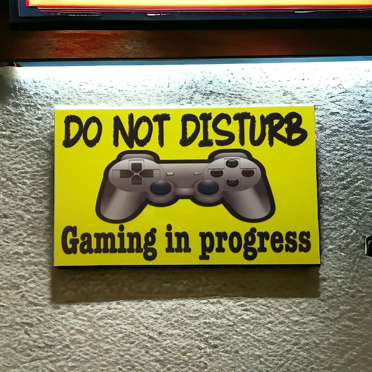 PlayStation Gaming In Progress Do Not Disturb Sign - The Renmy Store Homewares & Gifts