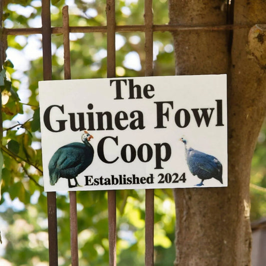 Guinea Fowl Coop House Sign - The Renmy Store Homewares & Gifts