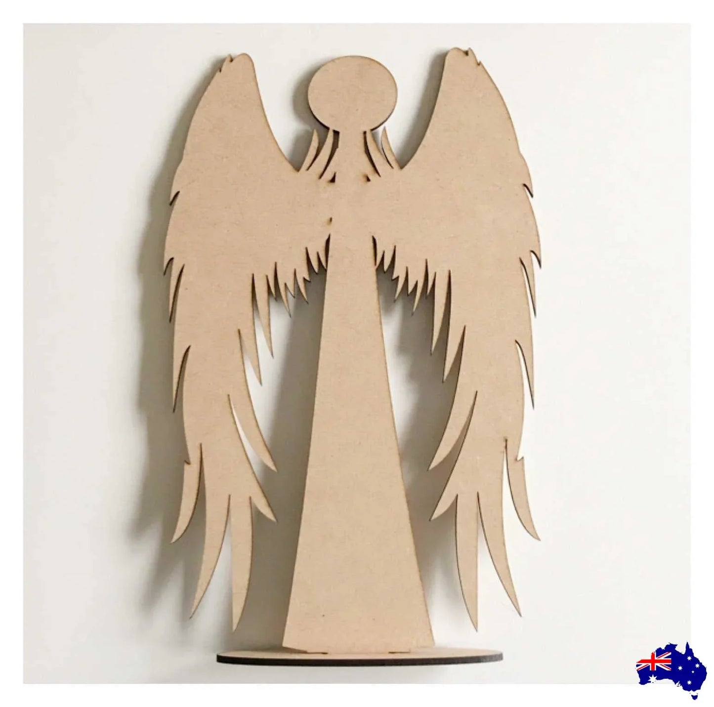 Angel Standing Raw MDF Wooden DIY Craft - The Renmy Store Homewares & Gifts