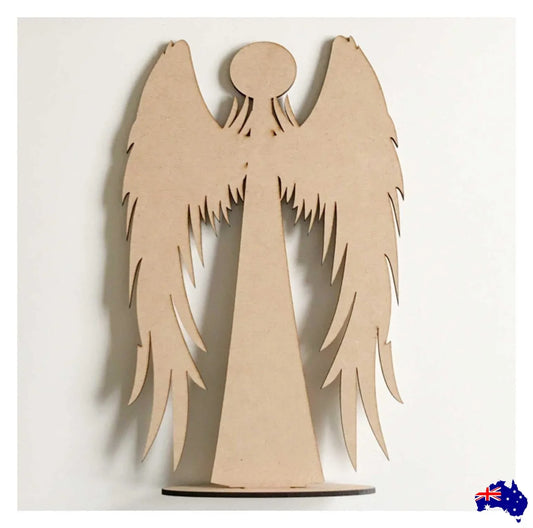 Angel Standing Raw MDF Wooden DIY Craft - The Renmy Store Homewares & Gifts