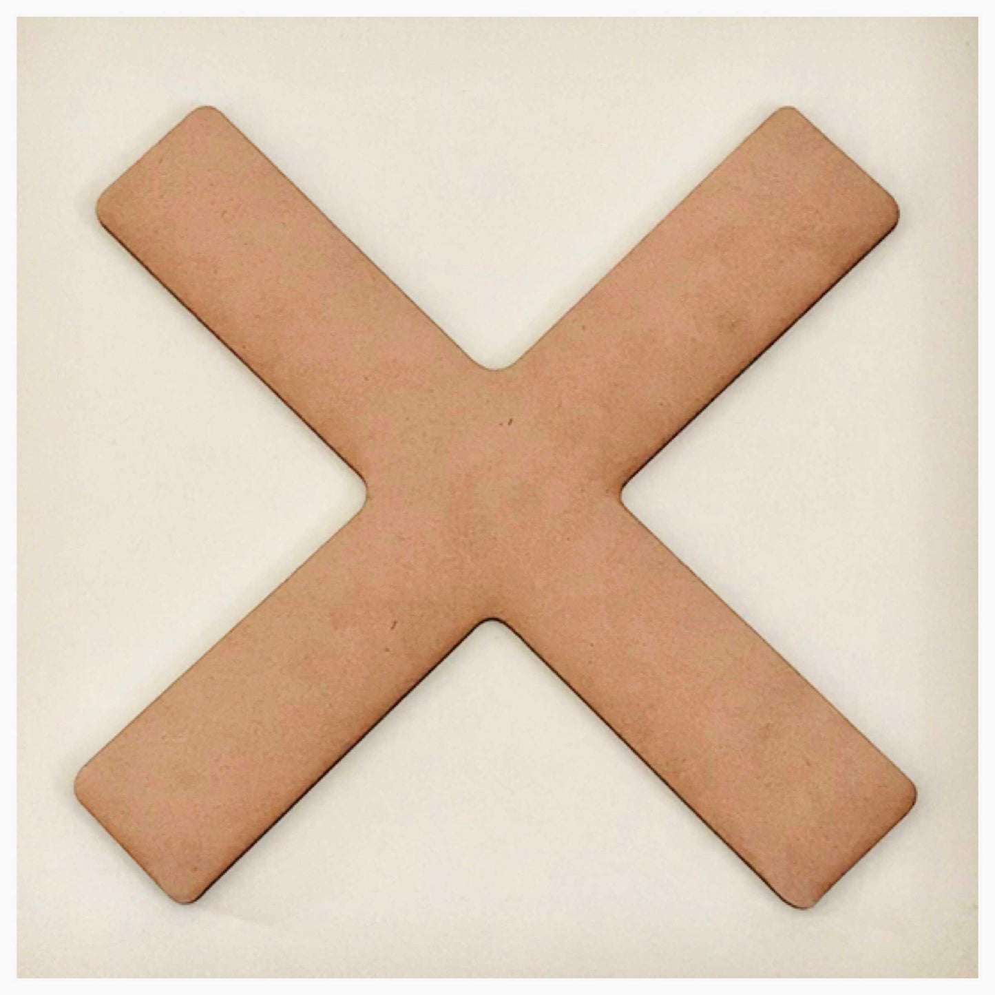 Cross Saint Andrew MDF Shape DIY Raw Cut Out Art Craft Decor - The Renmy Store Homewares & Gifts
