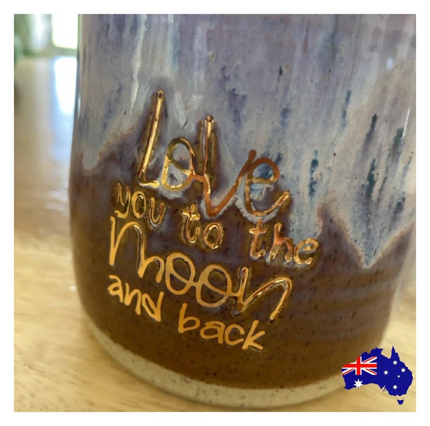 Mug Cup Love Moon Back Pottery Ceramic Aussie Made Limited Edition - The Renmy Store Homewares & Gifts