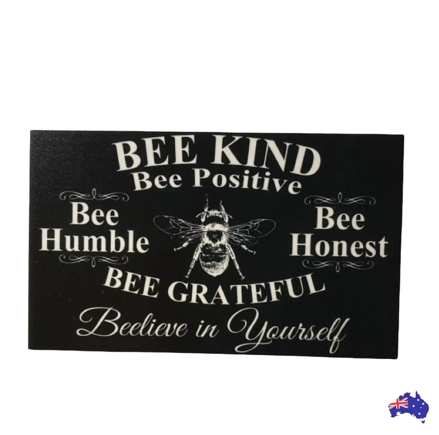 Bee Kind Positive Humble Honest Grateful Believe Garden Sign - The Renmy Store Homewares & Gifts