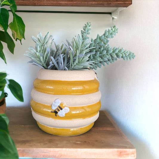 Bee Honey Plant Pot Planter Garden - The Renmy Store Homewares & Gifts 