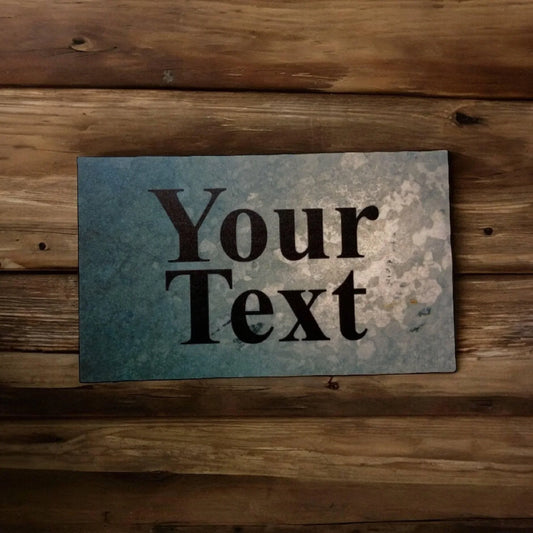 Rustic Grey Your Text Custom Wording Sign - The Renmy Store Homewares & Gifts