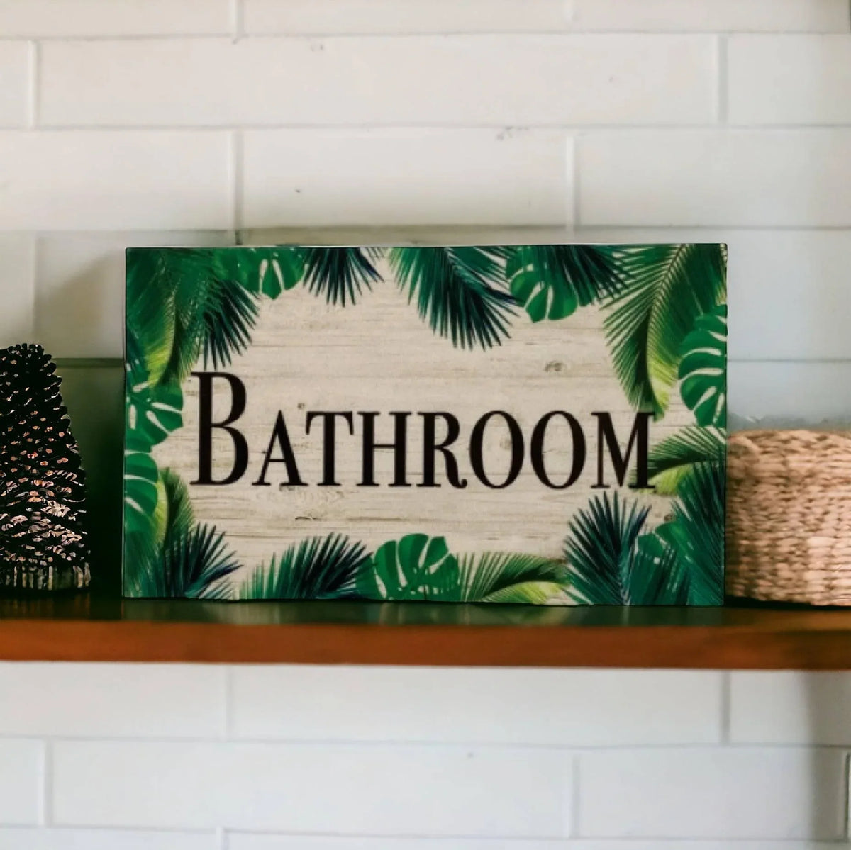 Tropical Door Room Sign Toilet Laundry Bathroom Beach House - The Renmy Store Homewares & Gifts