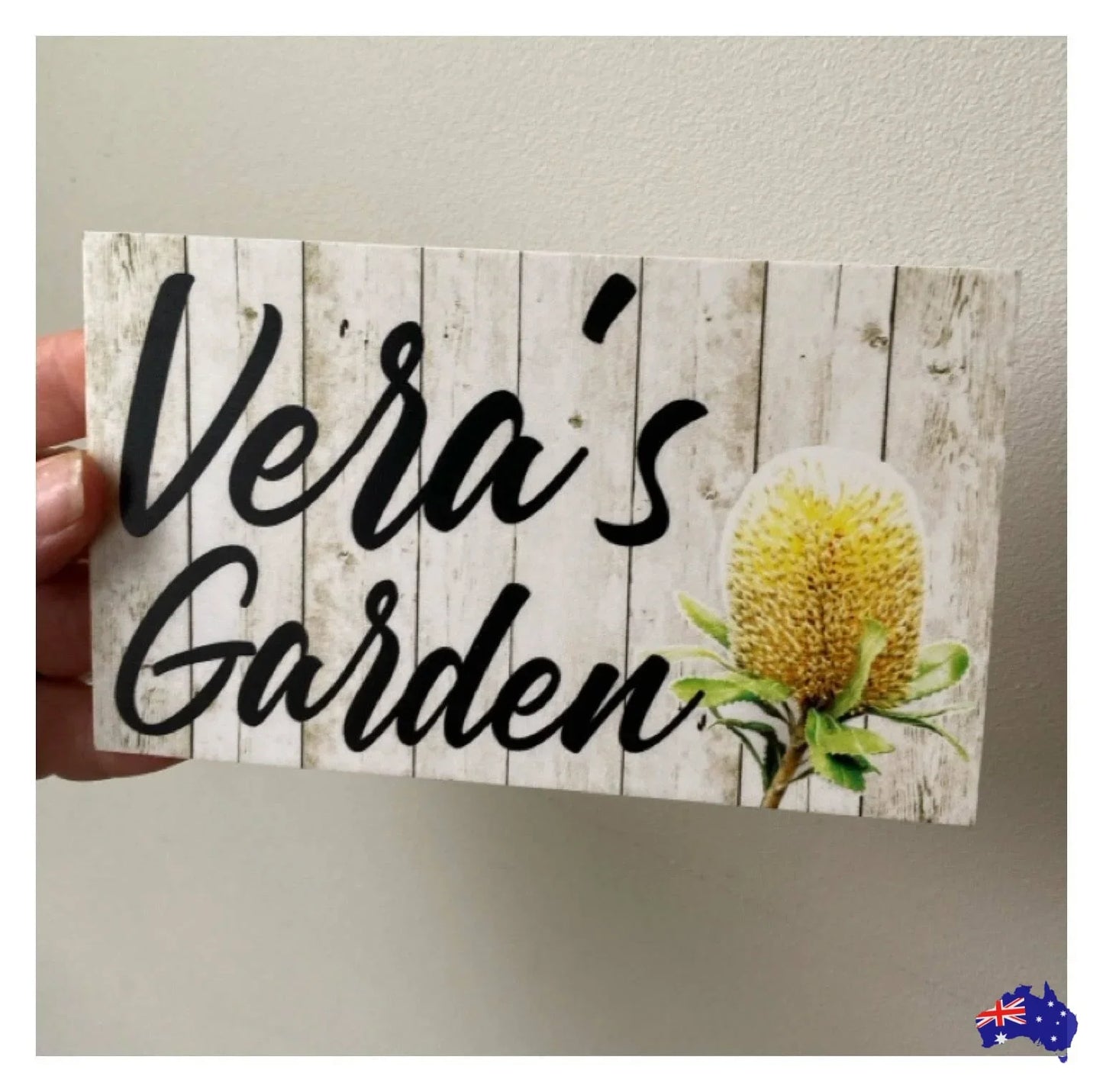 Banksia Flower Custom Personalised Sign - The Renmy Store Homewares & Gifts