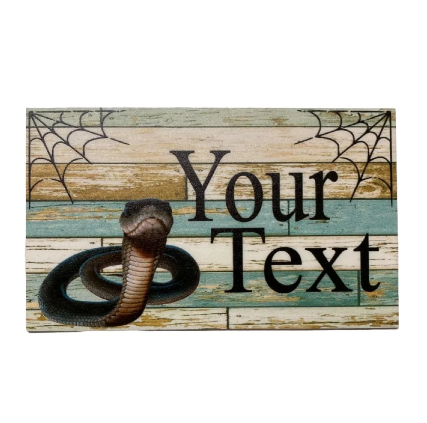 Snake Custom Personalised Blue Sign - The Renmy Store Homewares & Gifts