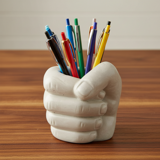 Concrete Hand Fist Planter & Pen Holder | Handmade Boho Modern Aussie Made