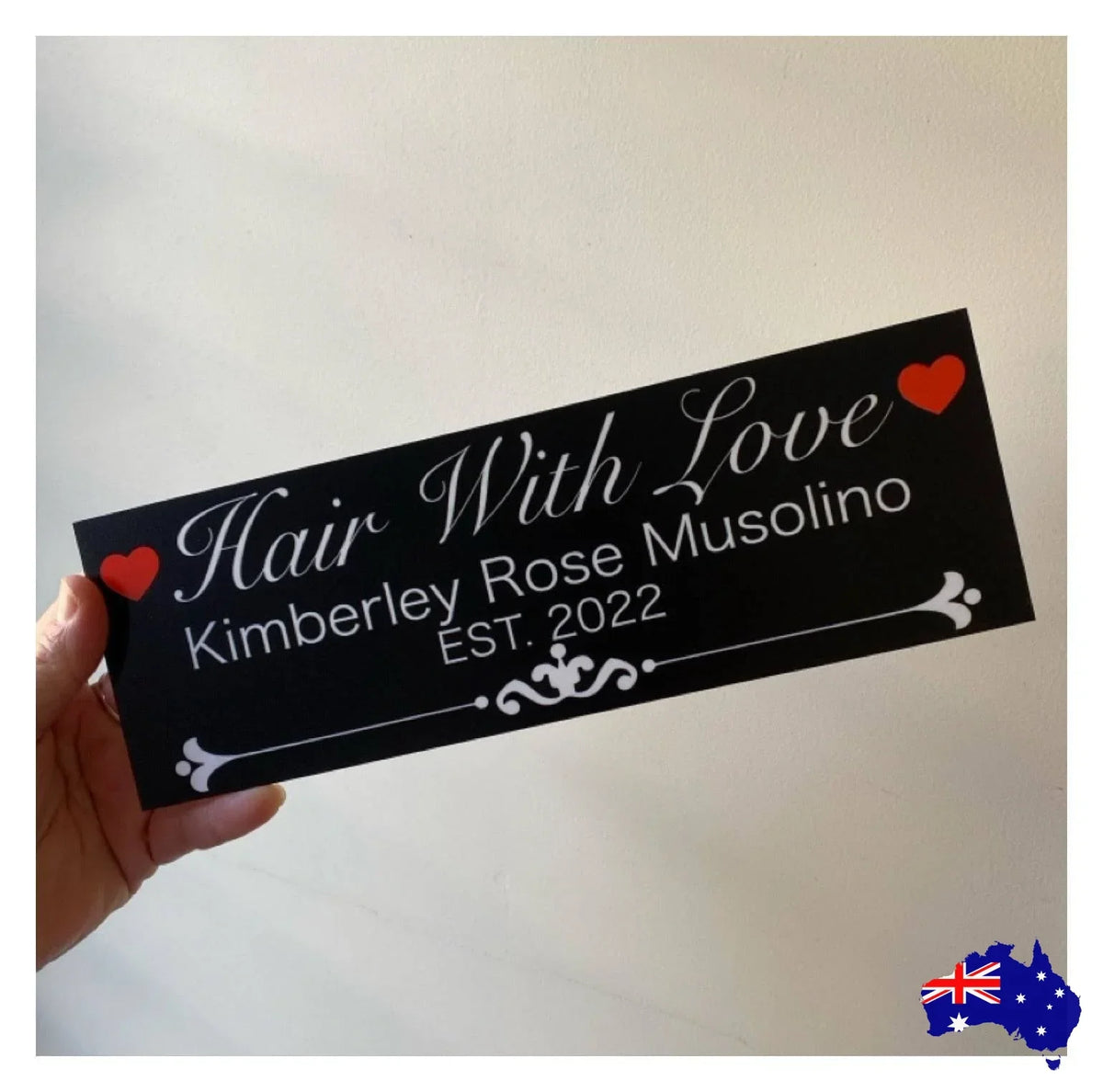 Family Name Custom Personalised Vintage Black Sign - The Renmy Store Homewares & Gifts