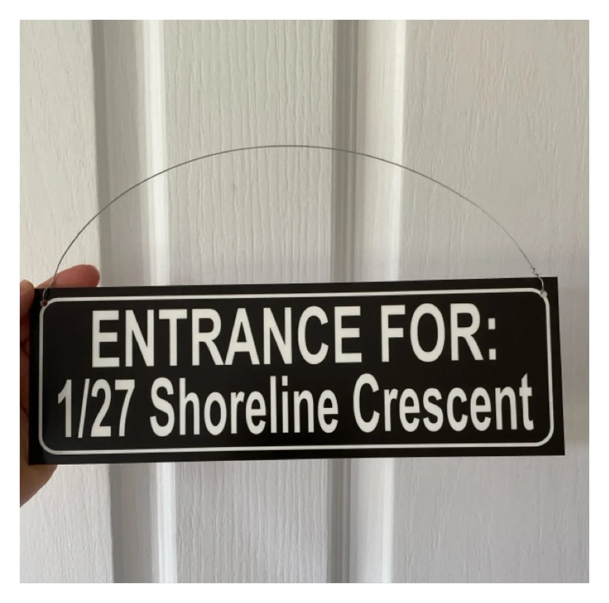 Street Black Custom Personalised Sign - The Renmy Store Homewares & Gifts