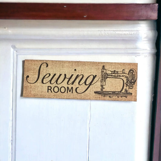 Sewing Room with Machine Sign - The Renmy Store Homewares & Gifts
