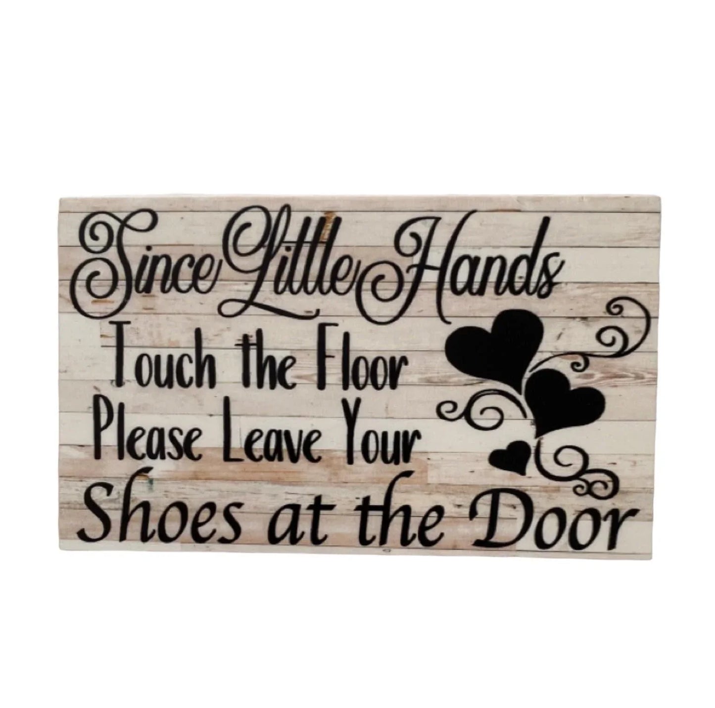 Little Hands Touch The Floor Heart Baby Sign - The Renmy Store Homewares & Gifts