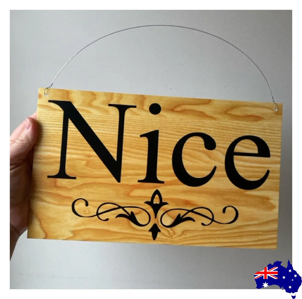Timber Style Your Text Custom Wording Sign - The Renmy Store Homewares & Gifts