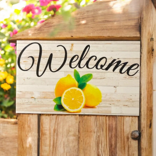 Welcome Lemon House Sunshine Sign - The Renmy Store Homewares & Gifts
