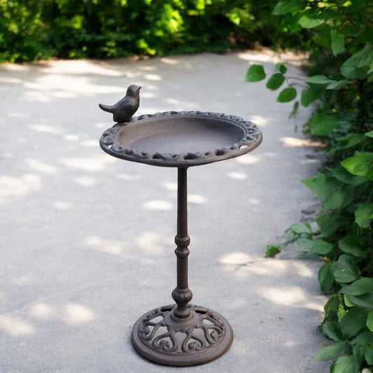 Bird Feeder Bath Stand Cast Iron - The Renmy Store Homewares & Gifts