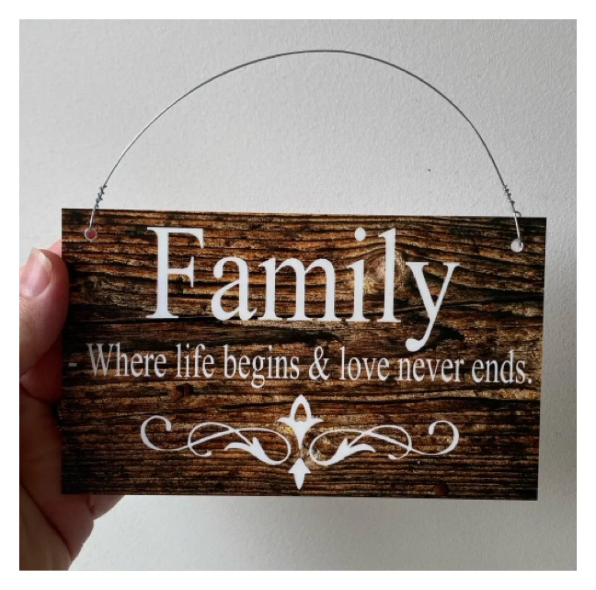 Custom Personalised Dark Wood Look Sign - The Renmy Store Homewares & Gifts