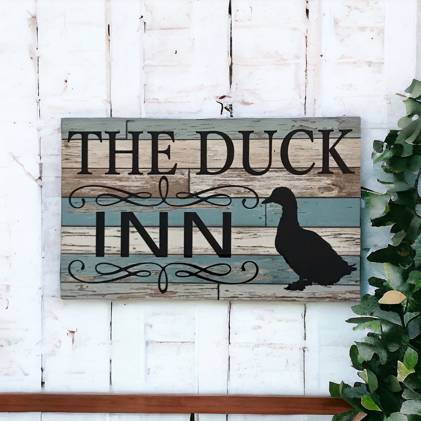 The Duck Inn Blue Sign - The Renmy Store Homewares & Gifts 