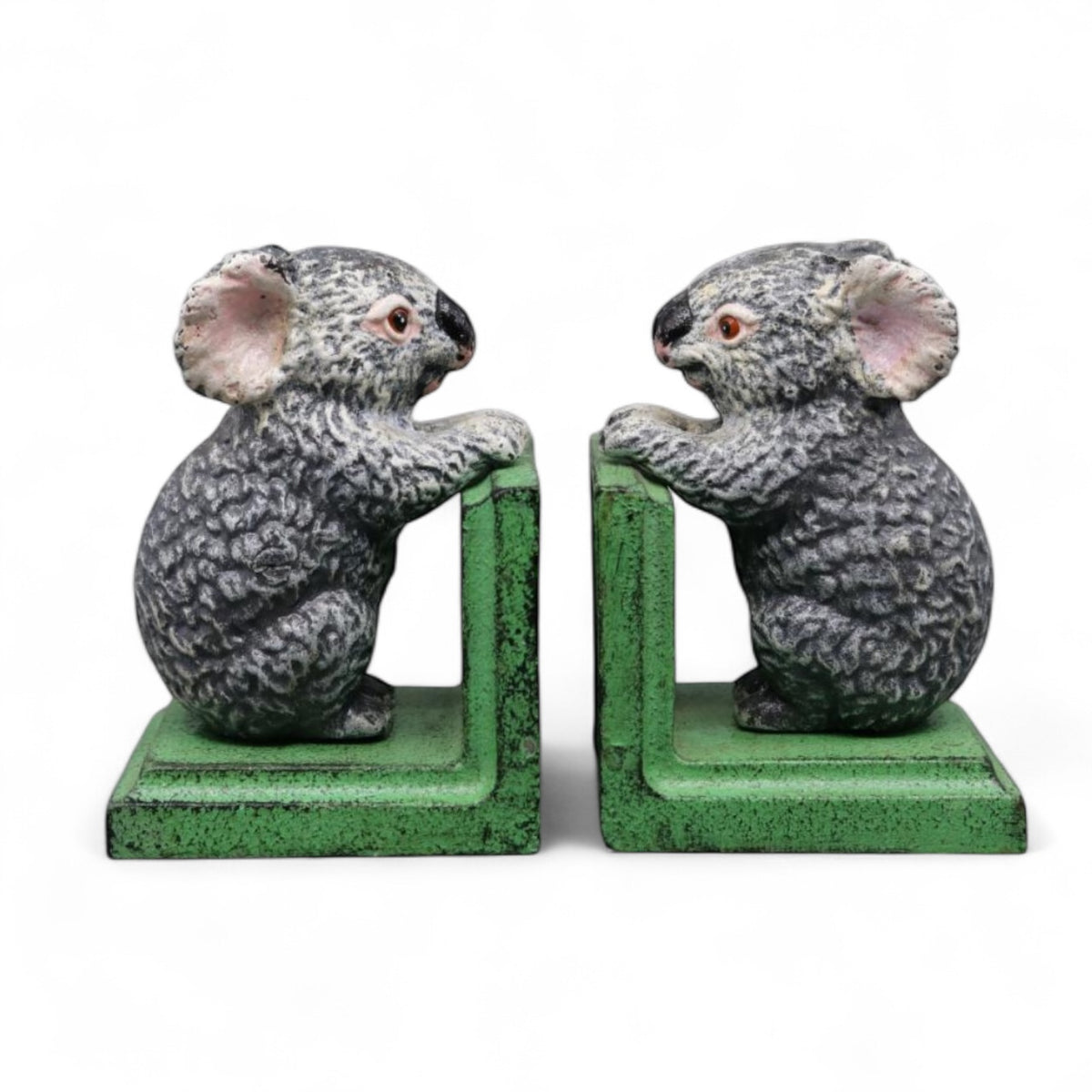 Koala Cast Iron Bookends Aussie Vintage 22x10x16cm