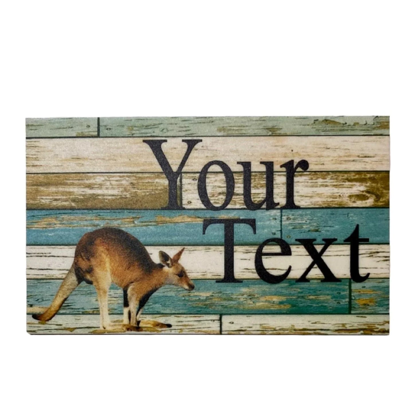 Kangaroo Custom Personalised Blue Sign - The Renmy Store Homewares & Gifts