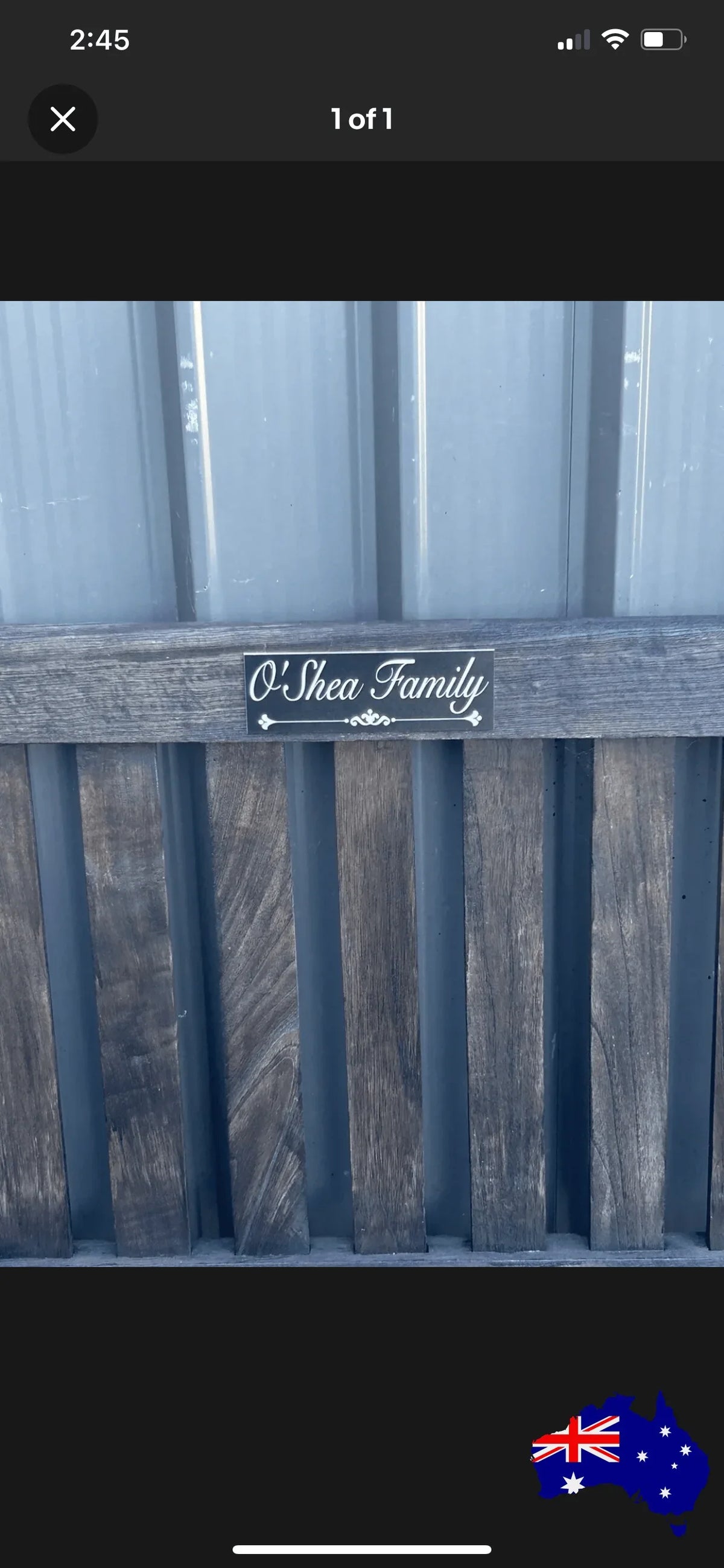 Family Name Custom Personalised Vintage Black Sign - The Renmy Store Homewares & Gifts