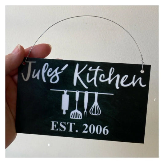 Kitchen Good Food Happiness Love Custom Sign - The Renmy Store Homewares & Gifts